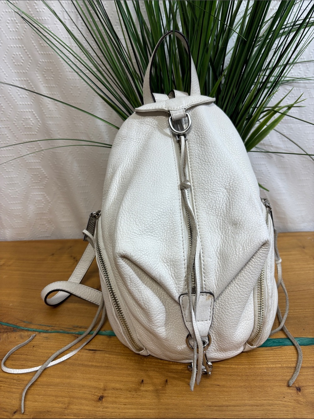 Rebecca Minkoff Backpack white silver
